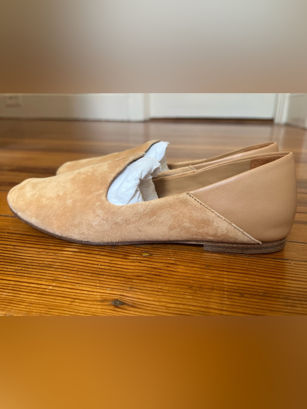 Vince Marley Suede Loafers in Cashew (Tan)